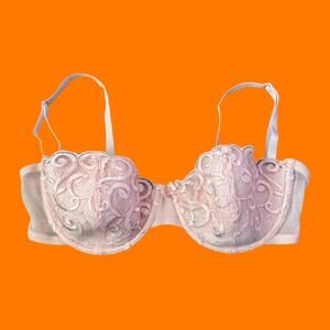 00's vintage baby pink coquette fairy y2k bra 36C